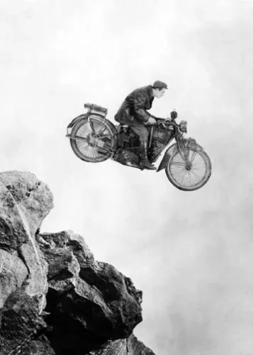 Stunt Motorbike, Greeting Card