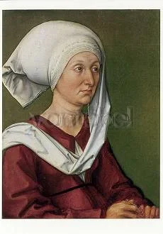 Portrait Barbara Dürer, Postcard