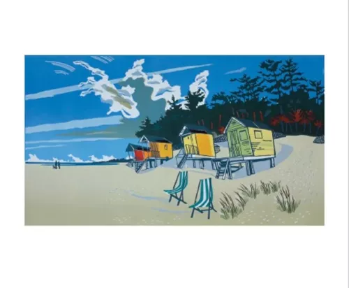 The Beach At Wells, Greeting Card