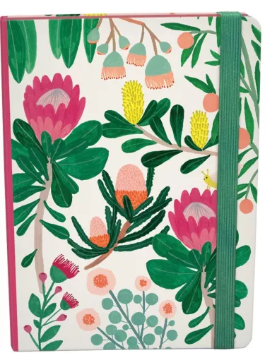 King Protea A5 Journal with elastic binder