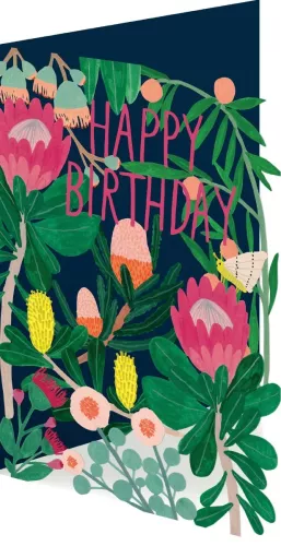 King Protea Laser Lasercut Card