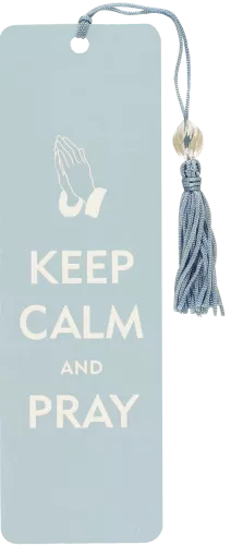 Beaded Bkmk Keep Calm And Pray