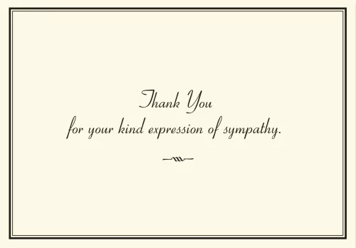 Ty Note Sympathy