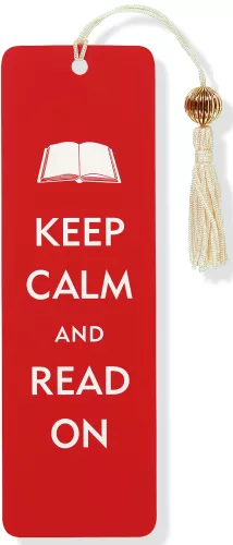 Beaded Bkmk Keep Calm/Read On