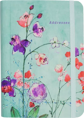 Address Bk Fuchsia Blooms
