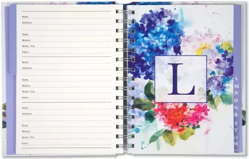 Large Address Book Hydrangeas