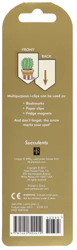 Iclip Magnetic Bkmk Succulents