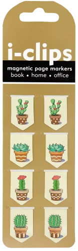 Iclip Magnetic Bkmk Succulents