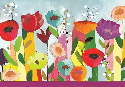 Note Card Brilliant Floral (Stationery, Boxed Cards)