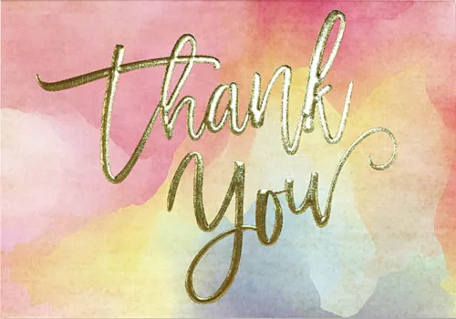 Ty Note Watercolor Sunset