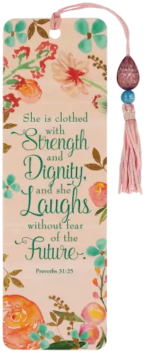 Beaded Bkmk Strength And Dignity