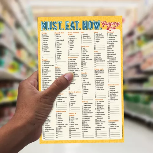Note Pad Must Eat Now