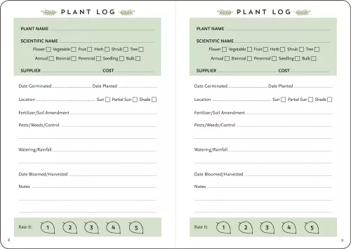 Gardener'S Logbook