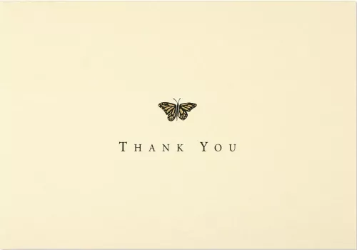 Ty Note Gold Butterfly