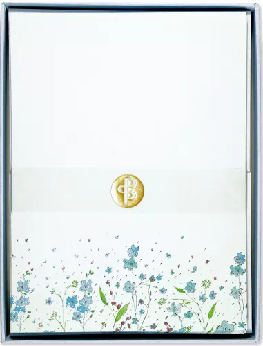 Blue Flowers, Boxed Stationery Set