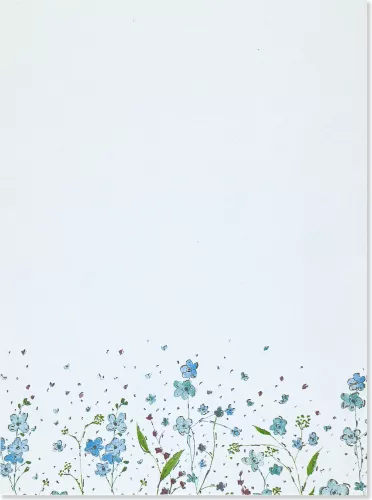 Blue Flowers, Boxed Stationery Set