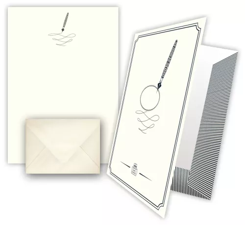Fountain Pen, Writing paper in Keepsake Folder
