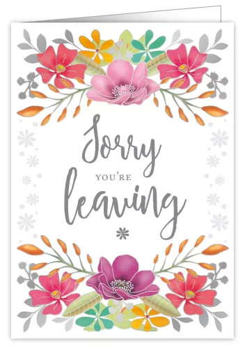 Sorry You're Leaving, Extra Large Greeting Card
