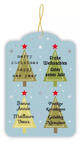 Xmas trees Gifttags, 5914