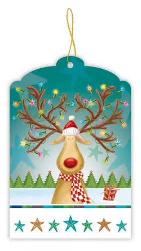 Xmas Reindeer Gifttags, 9482