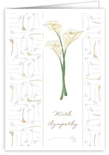 White Orchid, Greeting Card