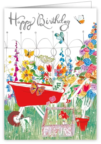 Red Wheelbarrow, Greeting Card