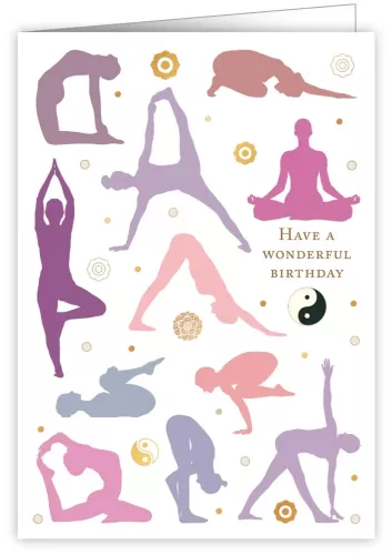 Birthday Yoga, Greeting Card