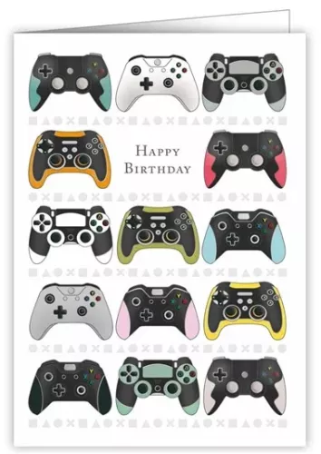 Gaming Controllers, Greeting Card