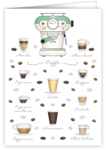 Coffee, Greeting Card