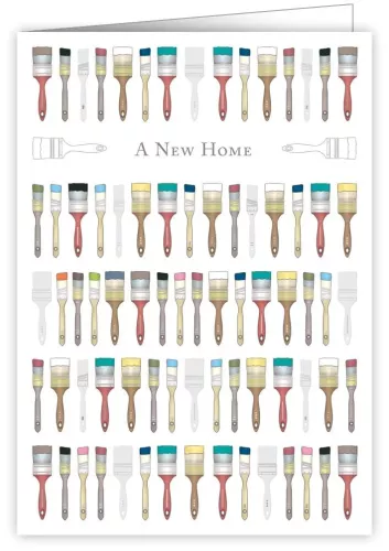 Paint Brushes, Greeting Card