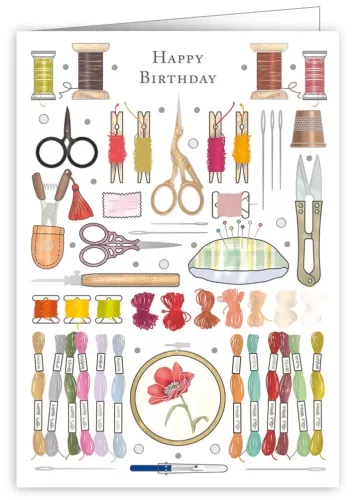 Sewing kit, Greeting Card