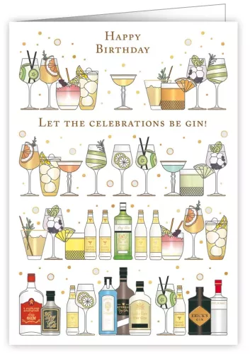 Gin, Greeting Card