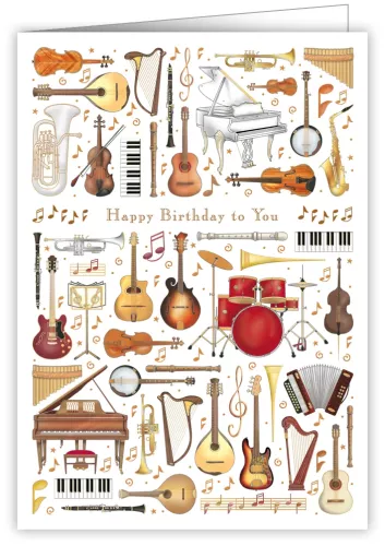 Happy Birthday To You, Instruments Now and Then, Greeting Card
