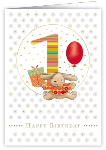 Happy Birthday, 1st, Greeting Card