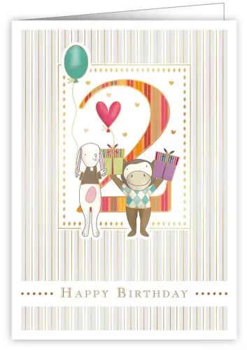 Happy Birthday, 2nd, Greeting Card