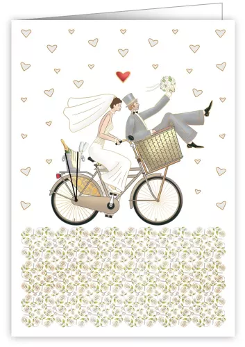 Wedding Bicycle, Greeting Card