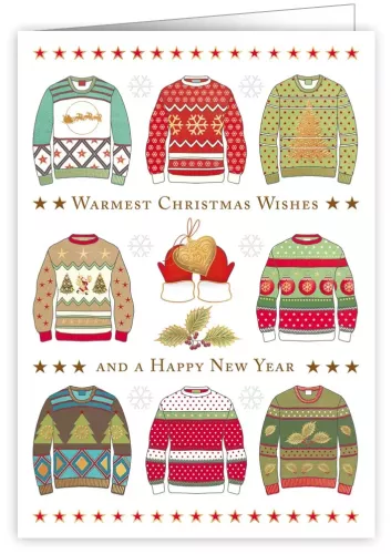 Xmas Sweaters, Greeting Card