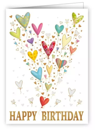 Balloons forming a Heart, Minicard