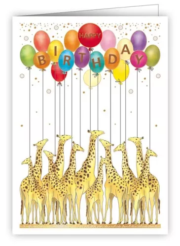 Giraffes, Mini Card