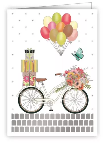 Festive Bicycle, Mini Card