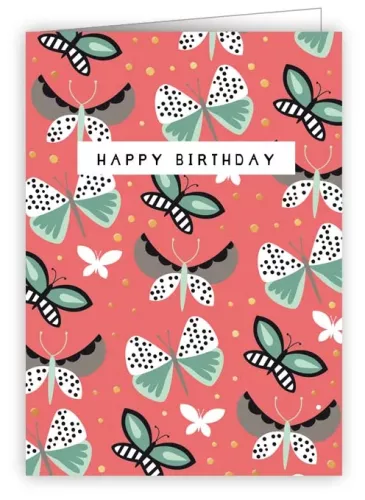 Butterflies Pretty in Print,  Minicard