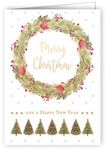 Christmas Wreath, Mini Cards