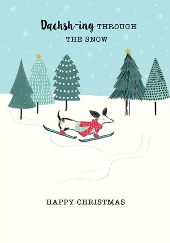 Frank Skiing, Xmas Single Card