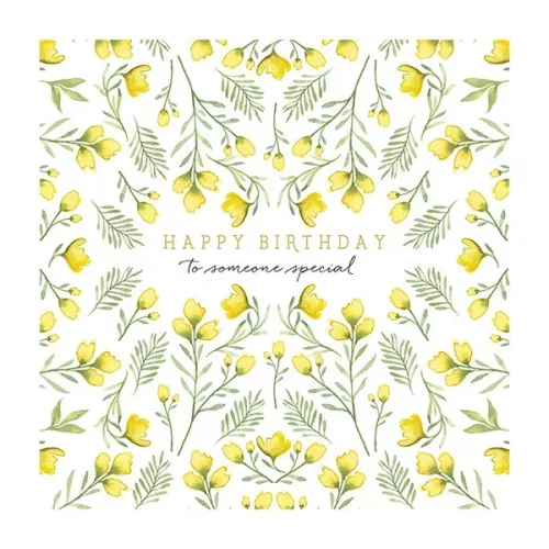 Yellow Flowers, Everyday Single Card