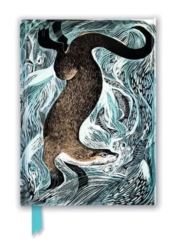 Angela Harding: Fishing Otter, Foiled Journal