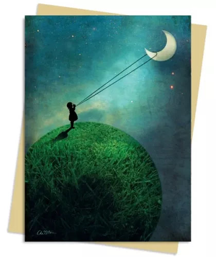 Catrin Welz-Stein: Chasing the Moon, Greeting Card