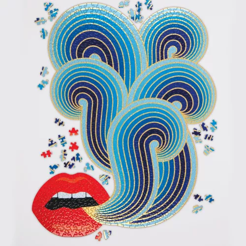 Jonathan Adler 750 Piece Lips Shaped Puzzle