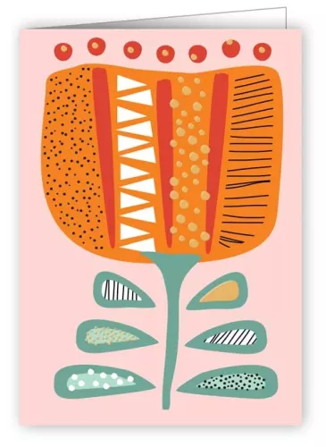 Orange Flower, Mini Card