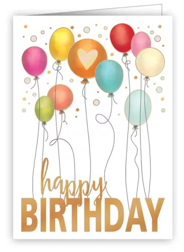 Birthday Balloons, Mini Card