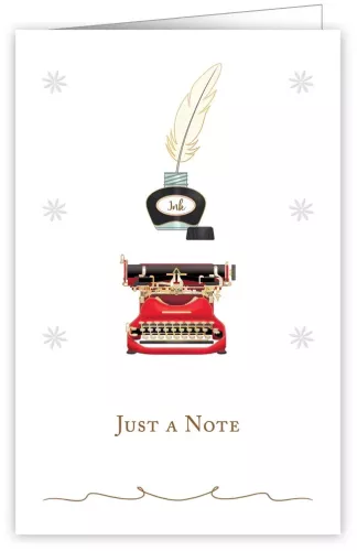 Just a Note Typewriter, Greeting Card